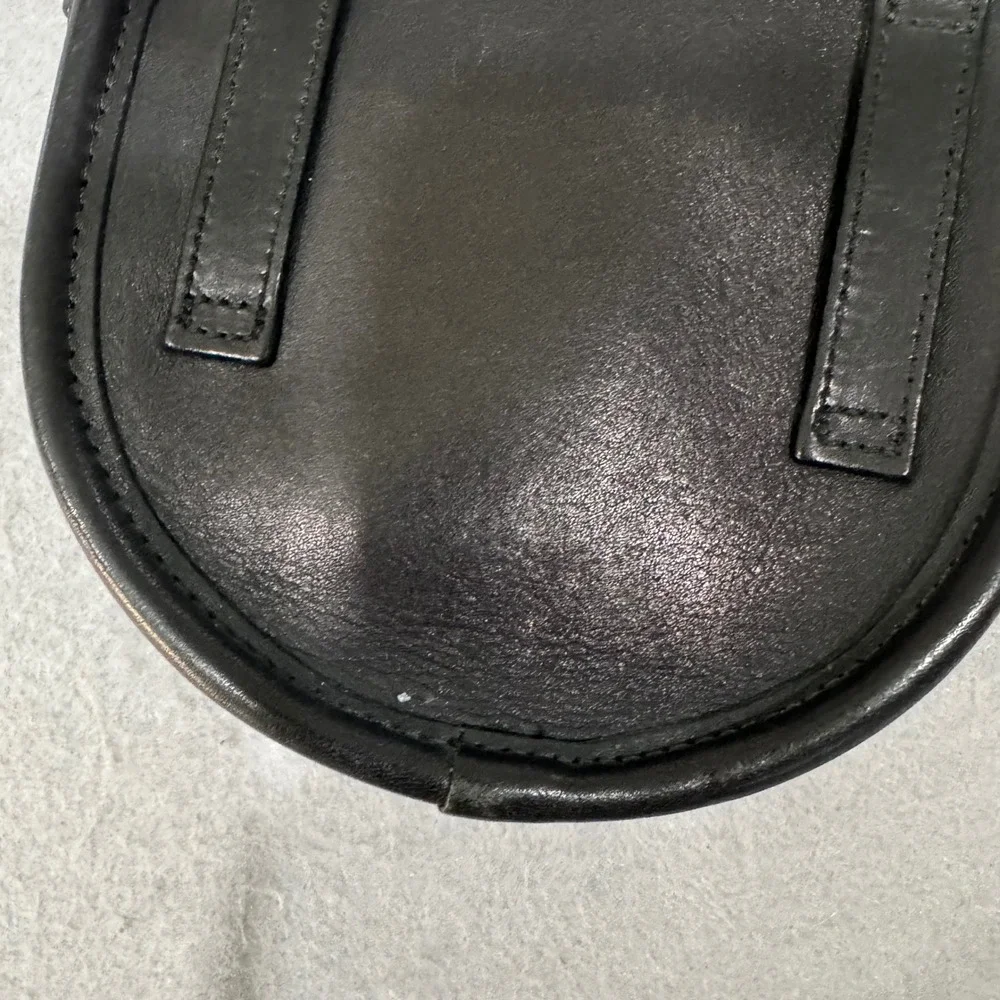 Coach Vintage Mini Bag Womens Black Leather Brass Turnlock 4MG-9826 USA Made